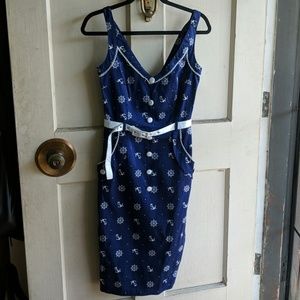 Voodoo vixen navy dress